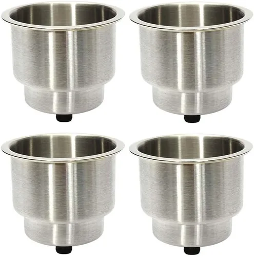 Miniatura 7 de Soporte para Tazas de Acero Inoxidable con Drenaje para Barco Marino, Caravana (4)