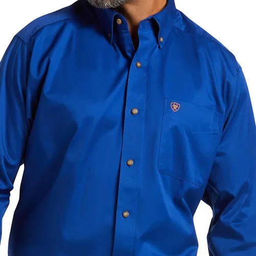 Miniatura 5 de Ariat Camisa de sarga con logotipo del equipo para hombre