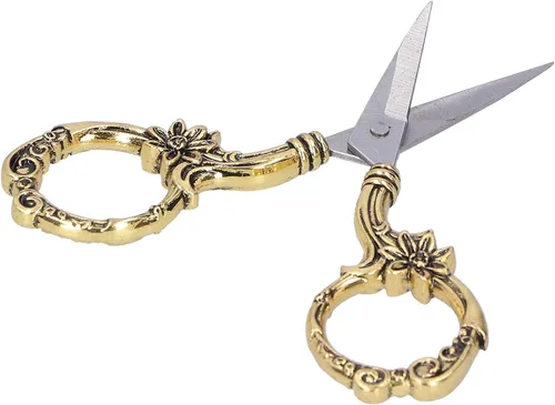 Vintage Flower Scissors DIY European Needlework Embroidery R Craft CollectionSilver Stainl These Ensure Lasting with Hardness Resistan Vintage Gold