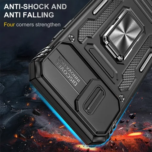 Miniatura 26 de Funda para iPhone 13 Pro con funda para cámara, con soporte de anillo para soporte, con función de montaje magnético para automóvil, para iPhone 13
