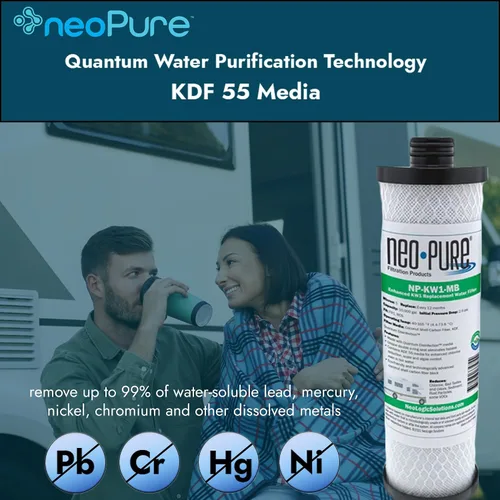 Miniatura 2 de Neo-Pure Reemplazo compatible con NP-KW1-MB para filtro de agua WaterPur™ KW1 RV - Ahora disponible como filtro MAX, con purificación de agua