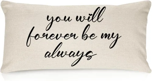 Miniatura 13 de Better When We are Together - Fundas de almohada lumbar de 12 x 20 pulgadas con citas divertidas de algodón y lino para sofá, decoración de sala