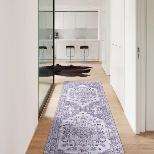 Miniatura 113 de CAMILSON Alfombras modernas de lujo para sala de estar, alfombra abstracta vintage de 4 x 6, suave, pelo medio, resistente a las manchas, fácil