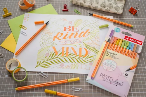 Miniatura 4 de STABILO - punto 88 - Fineliner - Set Pastellove - Pack de 12 - Colores surtidos