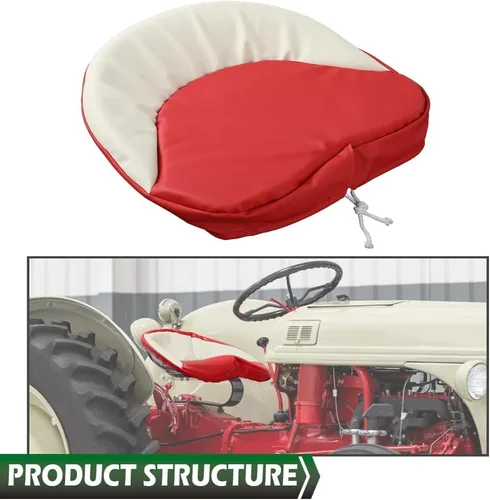 Miniatura 8 de GRAND ORANGE Cojín de asiento de tractor compatible con tractor Ford/New Holland NAA 8N 9N 2N Jubilee 600 601 800 900