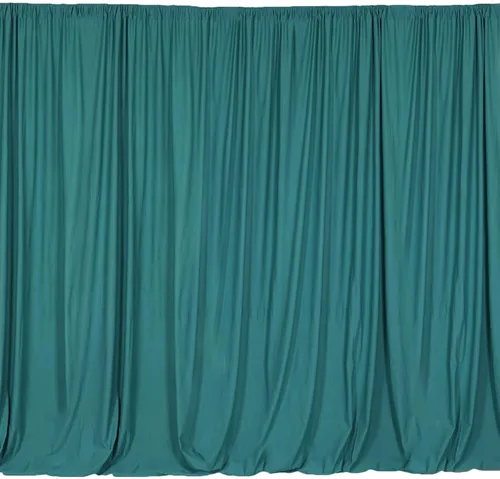 Miniatura 22 de Efavormart - Paquete de 2 cortinas de fondo ignífugo de amatista violeta de 10 x 10 pies, resistentes y sin arrugas, para eventos teatrales y galas