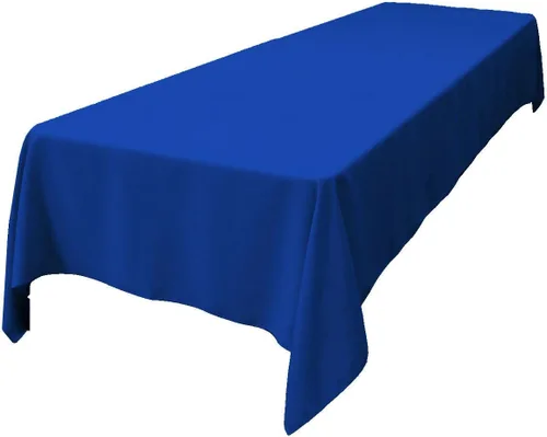 Miniatura 88 de LA Linen Mantel rectangular lavable de popelín de poliéster, resistente a las manchas y a las arrugas, cubierta de mesa 60x84, mantel de tela