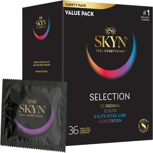 Miniatura 20 de SKYN Elite - Preservativos grandes – 36 unidades – Condones ultrafinos, lubricados sin látex, más largos y anchos para un ajuste más cómodo