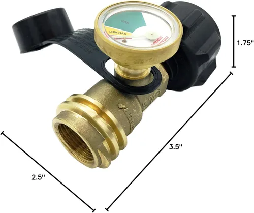 Miniatura 10 de Gauge Master Premium medidor de gas de propano, adaptador cilíndrico de indicador del nivel de gas, apto para todas las parrillas para asado, cámper