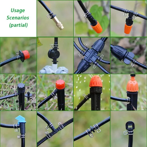 Miniatura 3 de Abrazadera de manguera de riego de 1/4", firme y a prueba de fugas, fácil de instalar, solución para fugas de conector de kit de riego por goteo