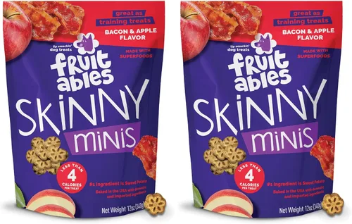 Miniatura 20 de Fruitables Skinny Mini golosinas para perros, golosinas saludables de batata para perros, bajas en calorías y deliciosas, para entrenamiento