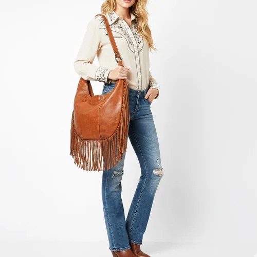 Miniatura 2 de SPAGHETTI WESTERN Bolso Hobo de cuero de grano completo - SWC127 Bolso Hobo Bolso Hobo de cuero Bolso de cuero de grano completo Bolso de cuero