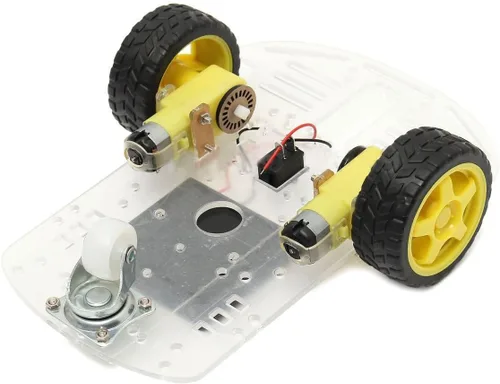 Miniatura 2 de DIY Programable 2WD Smart Robot Kit de chasis de coche con codificador de velocidad de motor para que los niños aprendan Arduino, Codificación