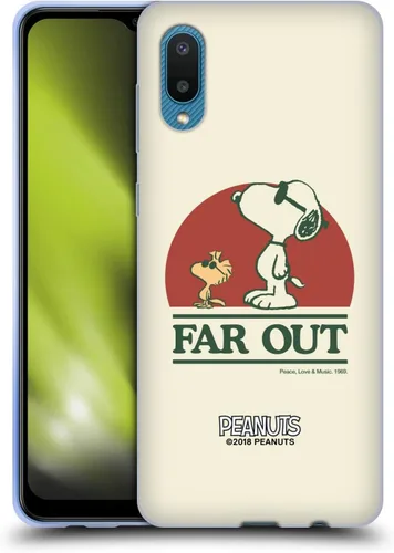 Miniatura 181 de Head Case Designs Funda de gel Woodstock 50th con licencia oficial de Peanuts Snoopy Guitar 1969 [protección de grado militar] compatible