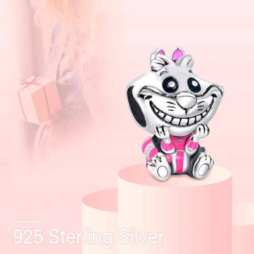 Miniatura 2 de EZ Tuxedo Dijes de dibujos animados de plata de ley 925, colección de joyas del arte de la animación para pulseras, Metal, Circonita cúbica
