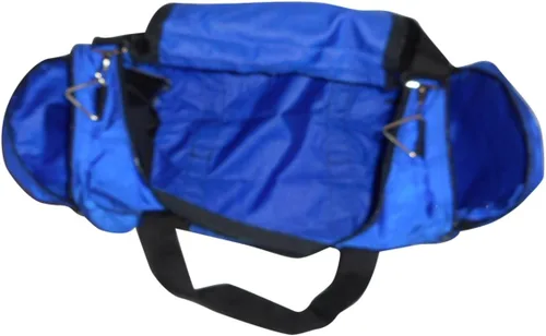 Miniatura 45 de Bolsa de lona triple grande con apertura en U, bolsillo frontal y dos compartimentos laterales, perfecta bolsa de cabina fabricada en Estados Unidos.