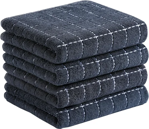 Miniatura 64 de Homaxy Paños de cocina 100% algodón de felpa, toallas de cocina ultra suaves y absorbentes para la cocina, adecuadas para secar y lavar platos