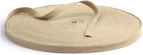 Miniatura 22 de Cinta de sarga de algodón de 54 yardas de 3/8 pulgadas de ancho (0.394 in) de ancho, cinta de sarga en espiga para manualidades, costura, ropa