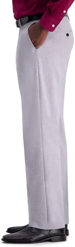 Miniatura 3 de Haggar Mens Classic Fit Flat Front Flex Waistband Stretch Dress Pant