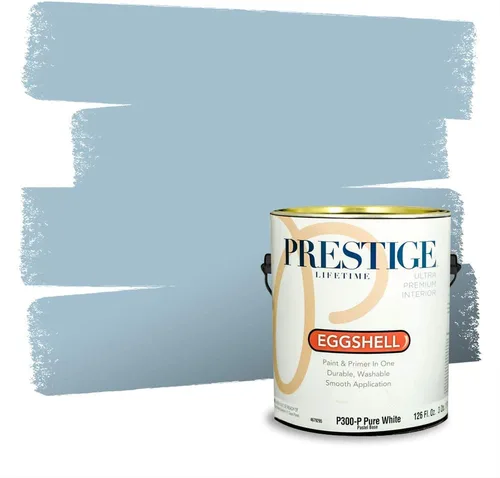 Miniatura 1089 de Pintura Exterior + imprimación PRESTIGE, todo-en-uno, 1 galón, acabado mate, color comparable al Valspar* Royal Gray* VS151-Gris real