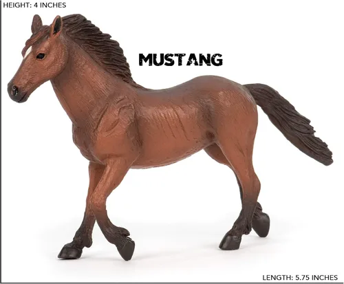 Miniatura 4 de Terra by Battat – 6 piezas de juguetes de caballo de 6 pulgadas – Figuras realistas de mustang – Figuras de animales de plástico – Regalo