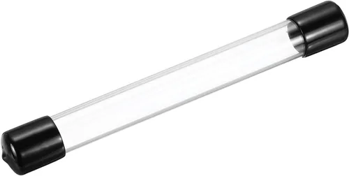 Miniatura 30 de MECCANIXITY Tubo de Almacenamiento Transparente 23x25mm Pequeño Tubo de Plástico Redondo con Tapas Botella Contenedor Rígido 300mm/12 Pulgadas