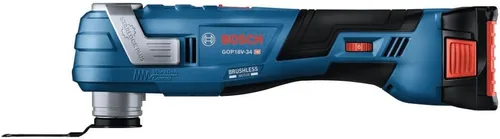 Miniatura 4 de BOSCH GOP18V-34B12 Kit multiherramienta oscilante StarlockPlus® de 18V sin escobillas con (1) batería de alimentación estándar de 2 Ah