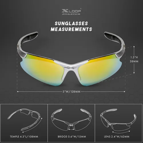 Miniatura 7 de Lentes de sol deportivas para niños y niñas de 3 a 10 años de edad, para béisbol, ciclismo, softbol, lentes UV400