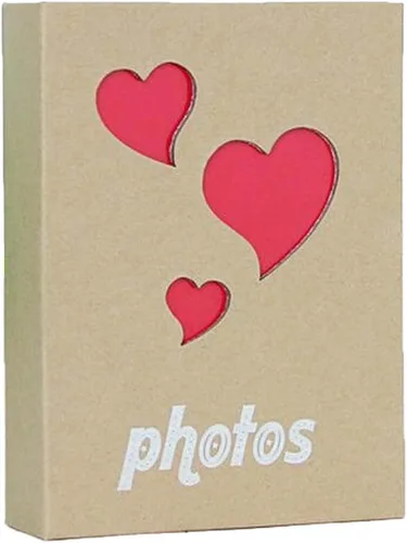 Miniatura 8 de Álbum de fotos con capacidad para 100 bolsillos, 4 x 6 pulgadas, álbum de fotos para niños, álbum de fotos de papel kraft para niños (trébol)