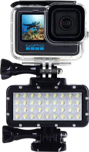 Miniatura 3 de Suptig Luz de buceo de alta potencia regulable impermeable LED luz de vídeo relleno luz nocturna buceo subacuático luz impermeable 147 pies