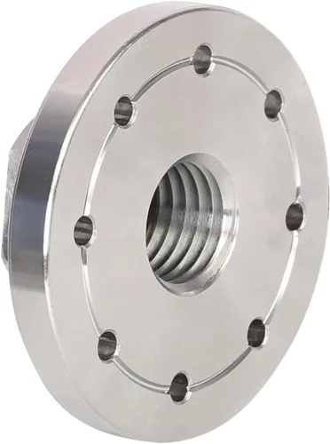 Miniatura 8 de Placa frontal de torno de madera de 2 pulgadas de acero, placa frontal de portabrocas de máquina de carpintería de husillo de 1 pulgada x 8 TPI