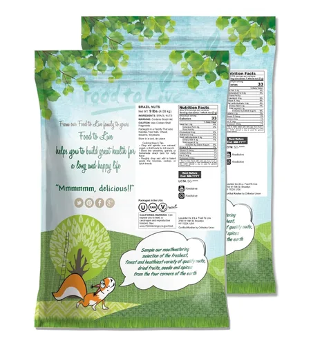 Miniatura 2 de Nueces de Brasil orgánicas Food to Live® (crudas, sin cáscara)