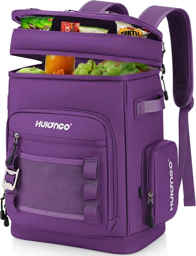 Miniatura 10 de Hulongo Mochila enfriadora grande con aislamiento impermeable para hombres y mujeres, a prueba de fugas, para campamento, playa, pesca, picnic