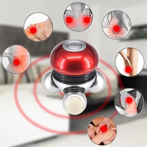 Miniatura 6 de Mini masajeador de mano – Potentes vibraciones de masaje para alivio muscular y relajación, masajeador corporal vibratorio portátil con luz LED