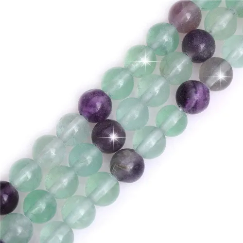 Miniatura 80 de GEM-Inside - Cuentas redondas de ágata de ónix azul claro natural de 0.394 pulgadas (0.394 in) con agujero grande para hacer joyas, suministros