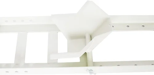 Miniatura 8 de Soporte ajustable para rueda de motocicleta, capacidad de 1800 libras, soporte de motocicleta resistente con 4 juegos de amarre, remolque de Blanco