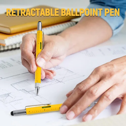 Miniatura 7 de BIIB Bolígrafo multiherramienta 6 en 1, regalos para hombre, para papá, novio, marido, aniversario, cumpleaños, día del padre, regalo para hombres