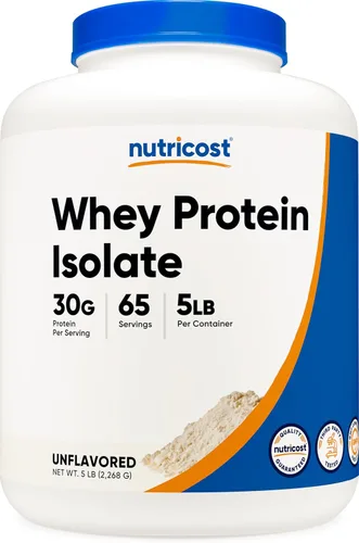 Miniatura 26 de Nutricost Polvo aislado de proteína de suero (vainilla) 2LBS