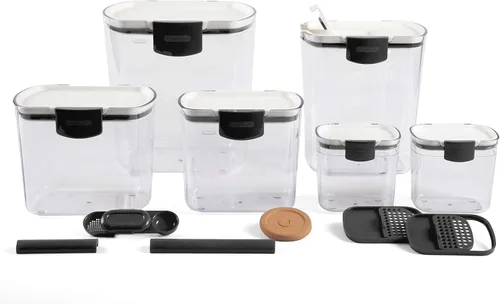 Miniatura 5 de Progressive ProKeeper Baker's - Juego de recipientes herméticos de almacenamiento de cocina para harina, azúcar y más, mantiene los ingredientes