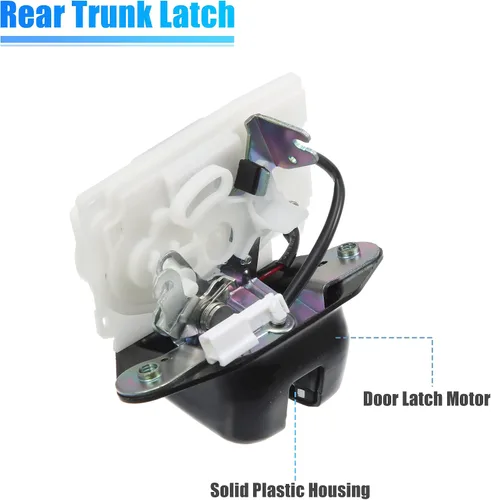 Miniatura 4 de X AUTOHAUX Pestillo de la puerta trasera del coche Actuador de la puerta trasera del maletero del cerrojo pestillo 74801-TF0-003 para Honda FIT Jazz