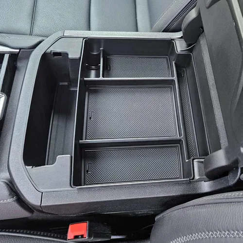 Miniatura 7 de TOPINSTALL Bandeja de Consola Deslizante Eléctrica Compatible con Accesorios Chevy Tahoe/Suburban/GMC Yukon 2021-2026, Organizador de Reposabrazos