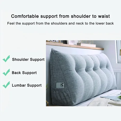 Miniatura 4 de Almohadas de TV para sentarse en la cama para adultos para sofá cama con funda extraíble, regalos para mamá