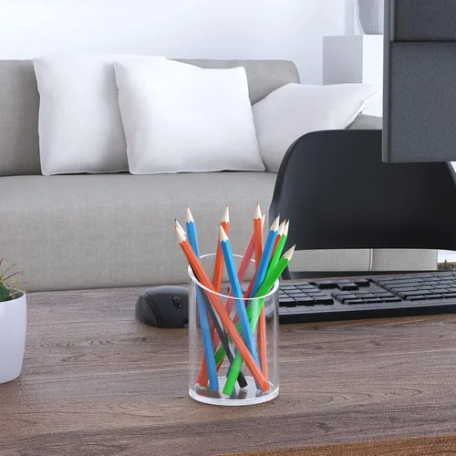 Miniatura 7 de KOTEMON Soporte para bolígrafo para organizador de escritorio, organizador de brochas de maquillaje de acrílico, soporte para desinfectante, soporte