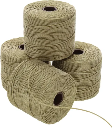 Miniatura 50 de The Beadsmith S-Lon Cordón para Cuentas – Cordón de Nylon Torcido de 0.5 mm para Ensartar, Paquete de 4, Mezcla de Neutrales Fríos, TEX210, 77