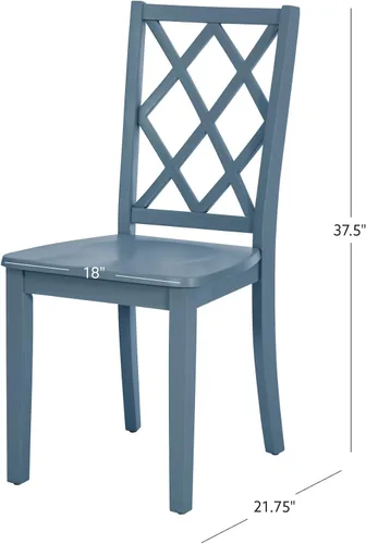 Miniatura 2 de Powell Silla auxiliar de comedor Conolly Blue Graphite