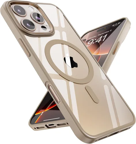 Miniatura 35 de SUCGLES Funda para iPhone 13 Pro Max con MagSafe, imán ultra fuerte N56, protección contra caídas de 12 pies, antiamarilleo, funda magnética