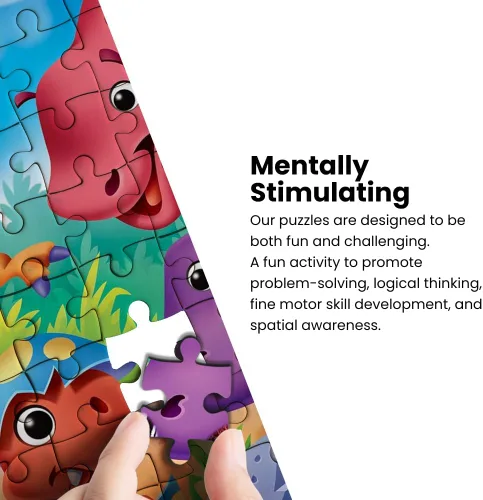 Miniatura 5 de MasterPieces – Rompecabezas de 48 piezas para niños de 4+ años, animales del bosque con ojos googly, juego educativo y divertido, idea de regalo