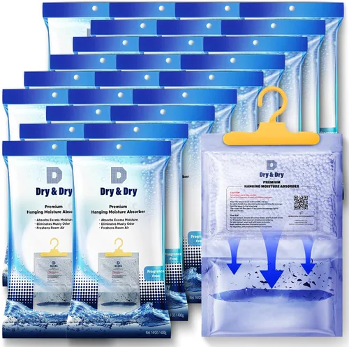 Miniatura 8 de Dry & Dry Deshumidificadores absorbentes de humedad prémium para el hogar, sótano, dormitorio, pequeños deshumidificadores – absorbentes de humedad