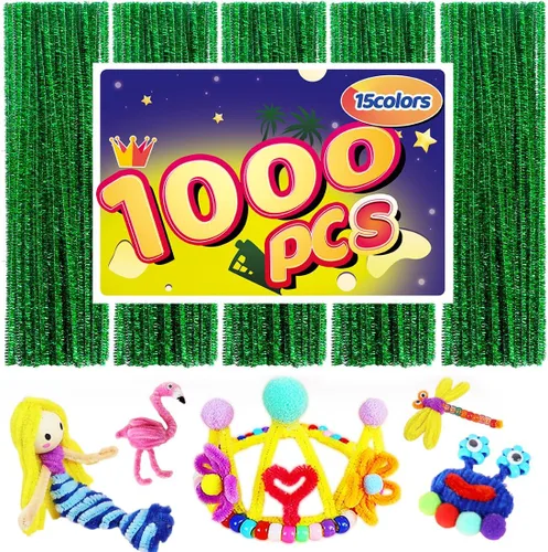 Miniatura 32 de Limpiadores de tuberías, limpiadores de tuberías para manualidades, manualidades y artesanías, manualidades, suministros para manualidades, Purpurina