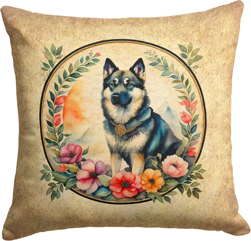 Miniatura 15 de Caroline's Treasures DAC2072PW1414 Affenpinscher and Flowers - Almohada decorativa de tela, lavable a máquina, para interiores y exteriores